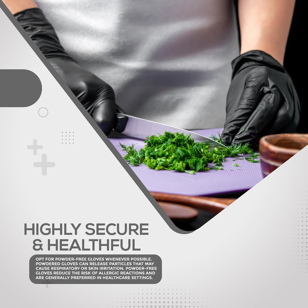 Nitril handskar latex fria punkterings resistenta 100 pack (Large)