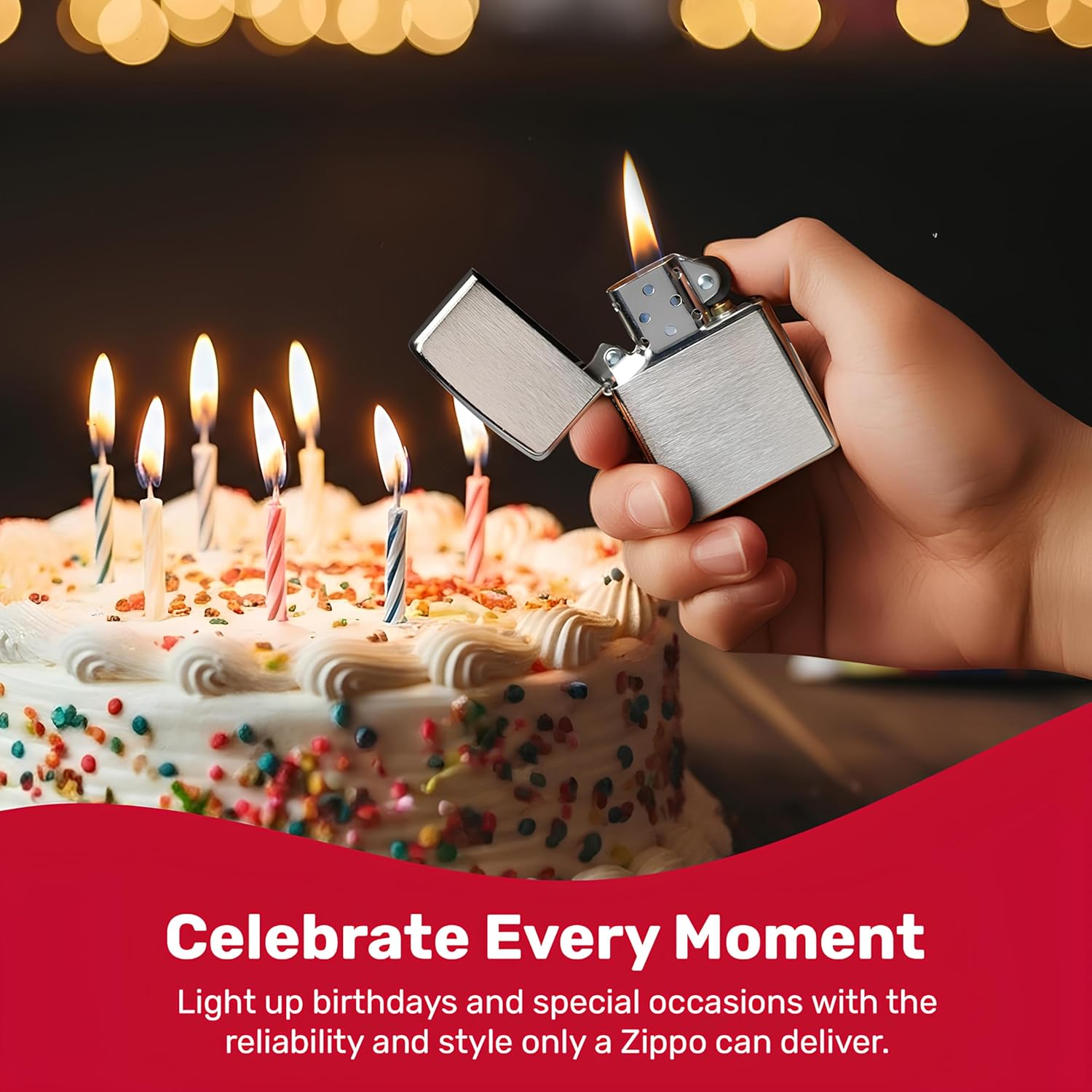 Zippo 10758 Lighter, Metal, Silver