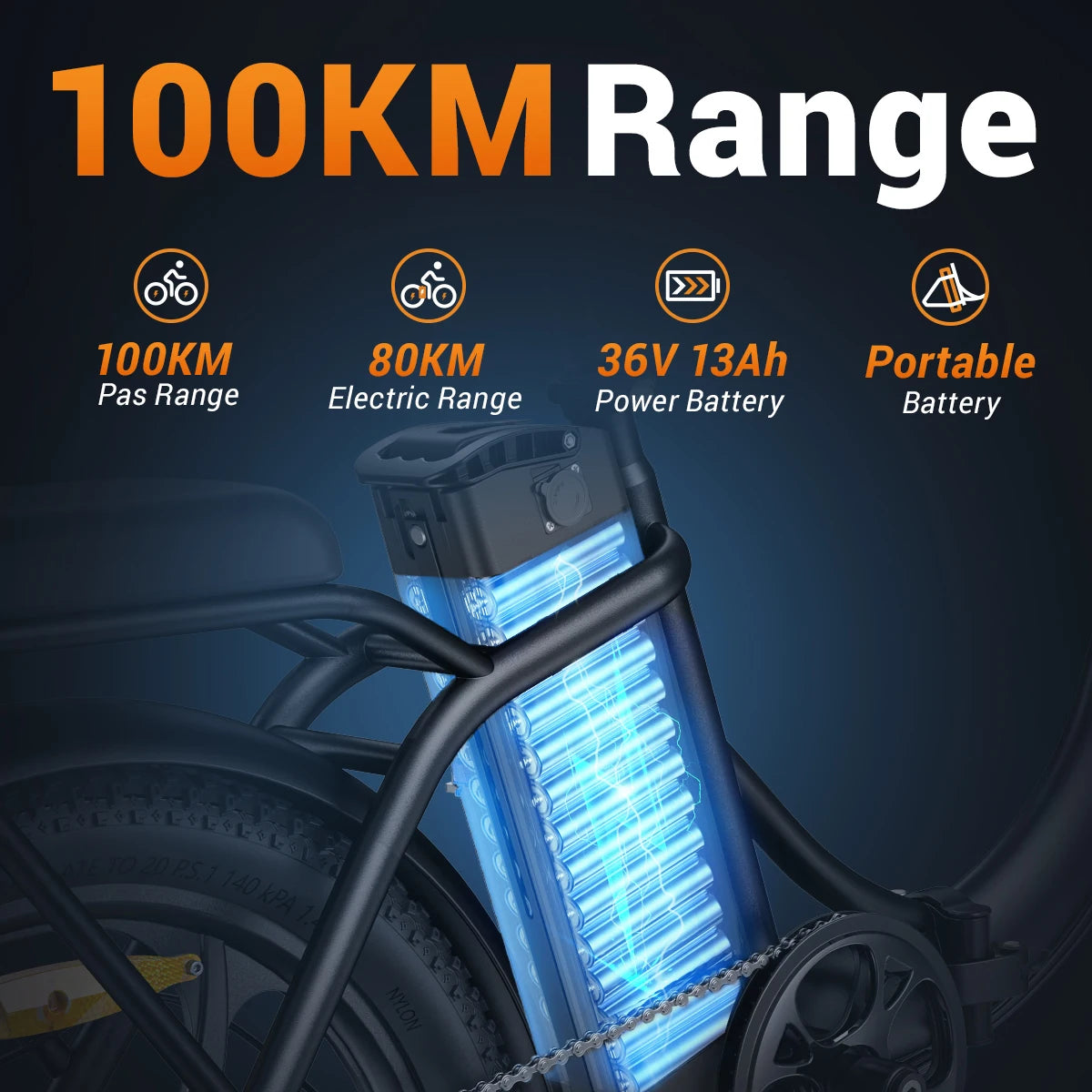 HillMiles MilePort Folding E-Cykel