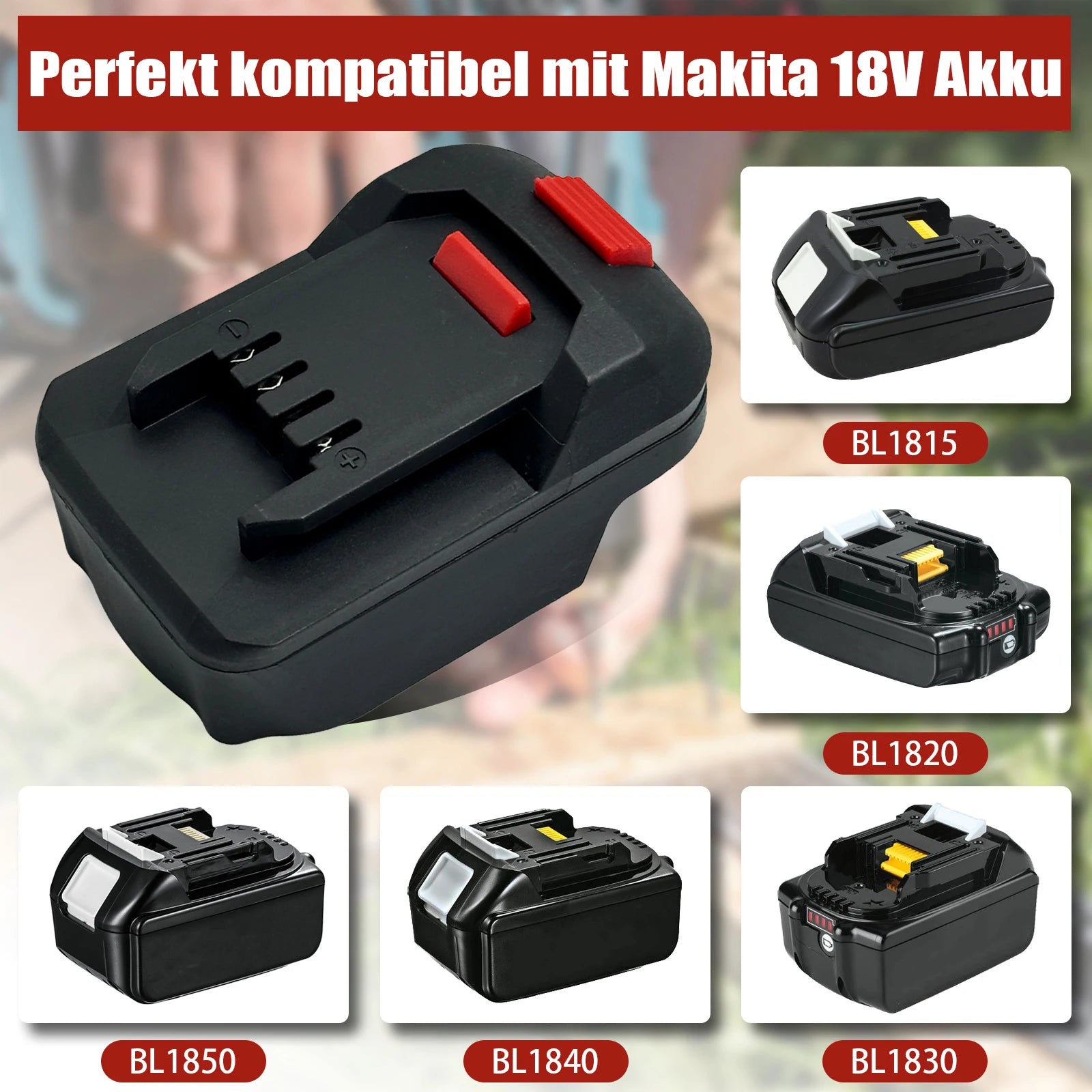 Electric Power Tool Adapter Converter Battery Adapter for Makita to for Lidl Parkside X20V Li-ion Battery Adapter Power Tool