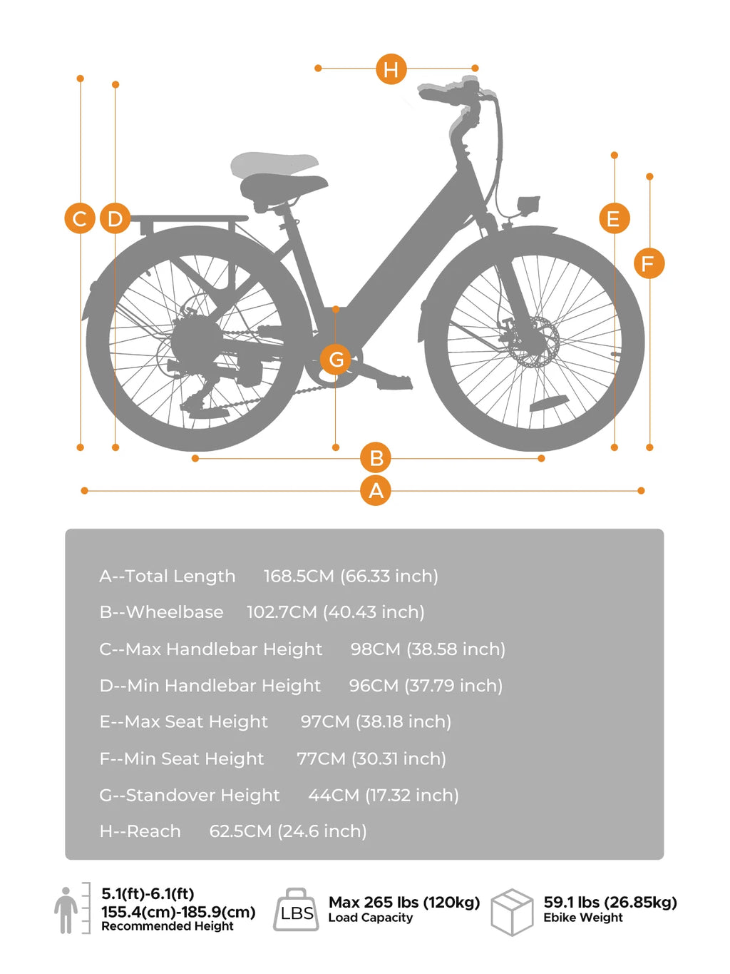 ENGWE MileCity 1 26 "E-Bike, 250W, 36V 13Ah